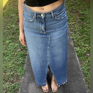 Gap denim maxi skirt